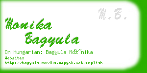 monika bagyula business card